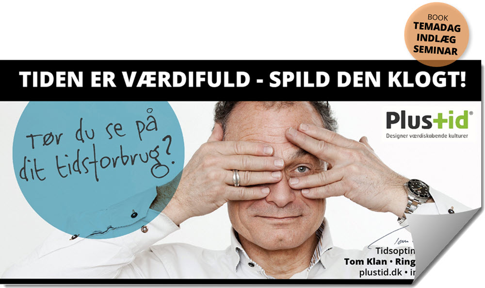 Blue Fox Business, Seminar, indl&aelig;g, temam&oslash;de, tidsforbrug, plustid, minustid, v&aelig;rdifuld