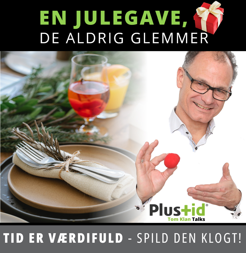 tomklantalks, plustid-foredrag, indl&aelig;g, tids-trylleri