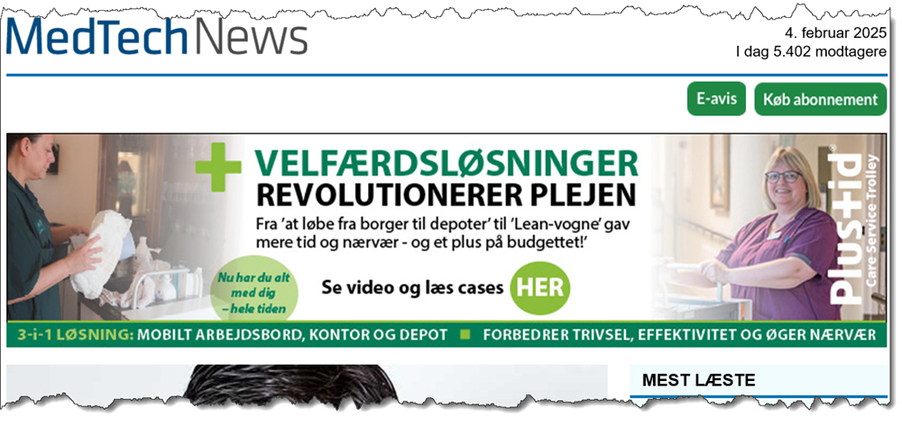 Velf&aelig;rdsl&oslash;sning, REVOLUTIONERER PLEJEN, M&oslash;bler til opbevaring p&aring; plejehjem, CareServiceTrolley, plustuid forbedringstavler